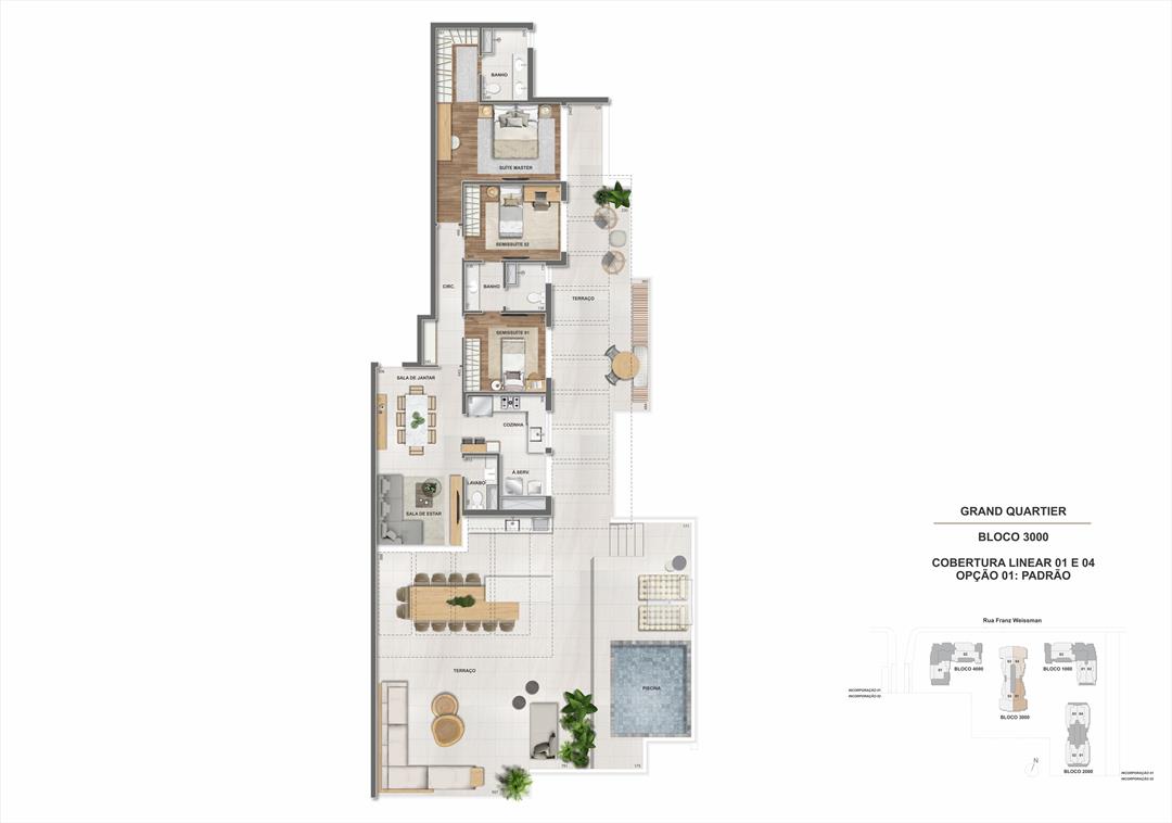 Foto do imóvel: Apartamento com 3 Quartos à Venda, 96 m²em Barra Olímpica - Rio de Janeiro