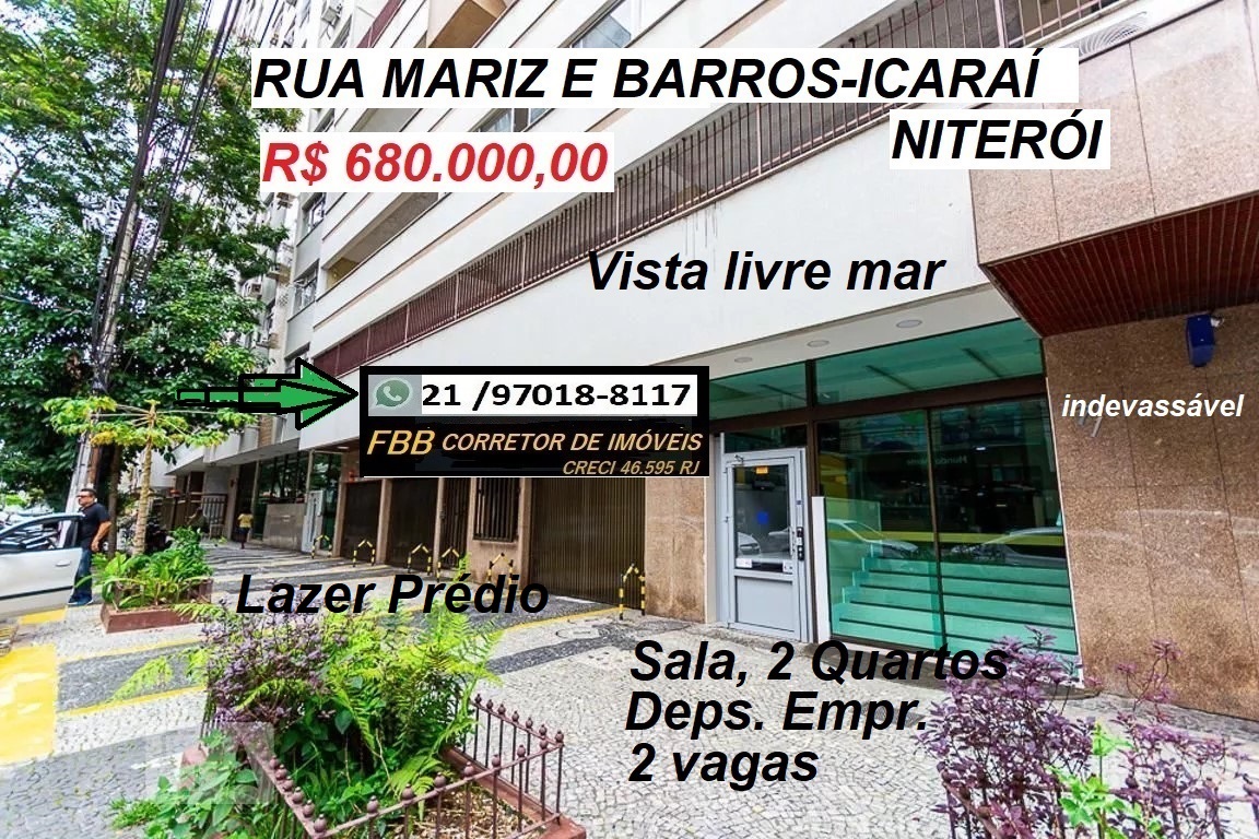 Imagem Apartamento com 2 Quartos à Venda, 80 m² em Icaraí - Niterói
