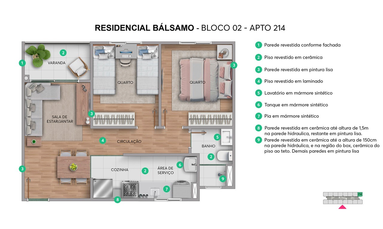 Imagem Apartamento com 2 Quartos à Venda, 45 m² em Inhoaíba - Rio de Janeiro