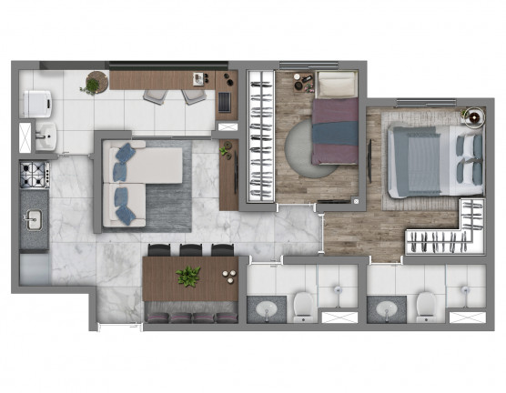 Foto do imóvel: Apartamento com 2 Quartos à Venda, 40 m² em Belenzinho - São Paulo