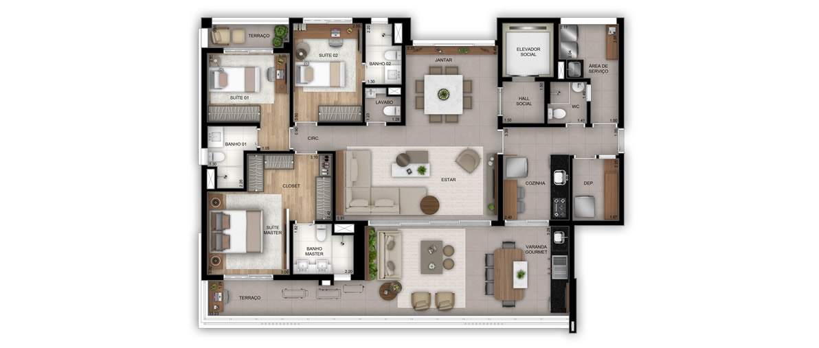 Imagem Apartamento com 3 Quartos à Venda, 160 m² em Vila Olímpia - São Paulo