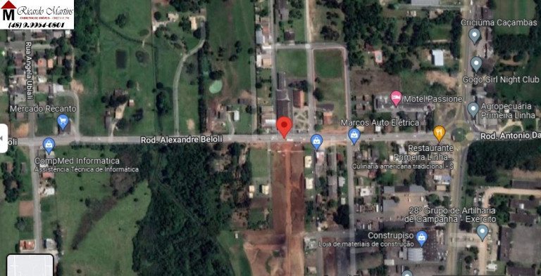 Imagem Terreno à Venda,  em Primeira Linha - Criciúma
