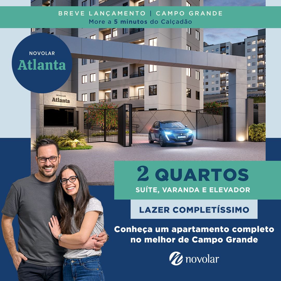 Apartamento com 2 Quartos à Venda, 52 m² em Campo Grande - Rio de Janeiro