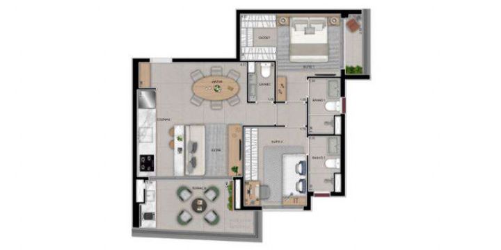 Imagem Apartamento com 2 Quartos à Venda, 49 m² em Mirandópolis - São Paulo