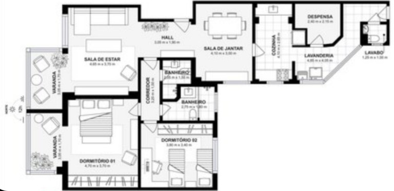 Imagem Apartamento com 2 Quartos à Venda, 133 m² em Copacabana - Rio de Janeiro