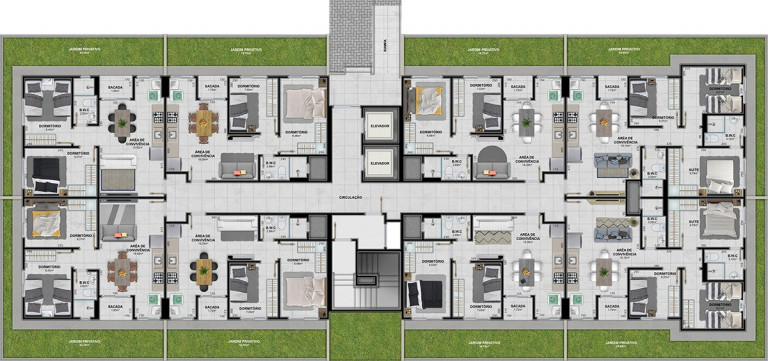 Imagem Apartamento com 3 Quartos à Venda, 79 m²em Linha Batista - Criciúma