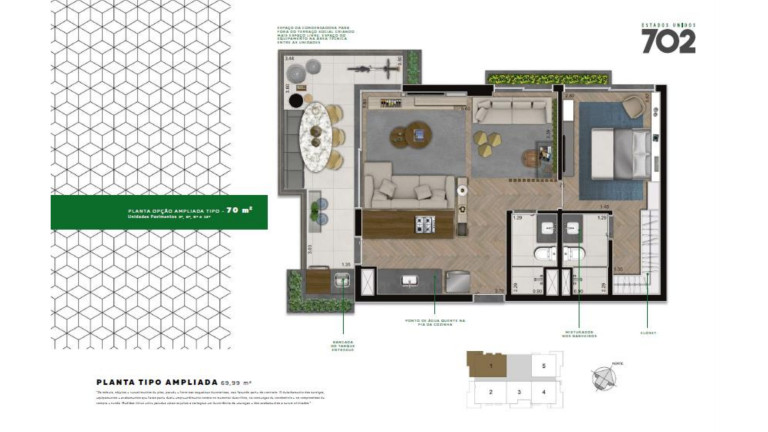 Imagem Apartamento com 1 Quarto à Venda, 56 metro em Jardim América - São Paulo