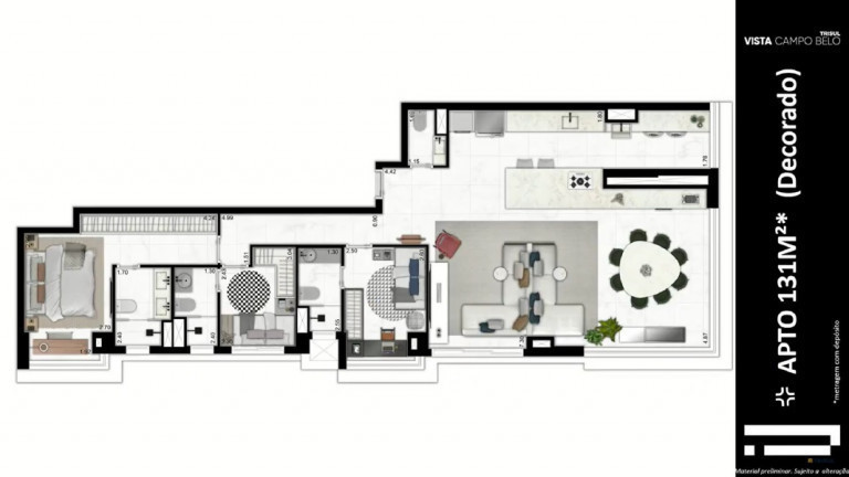 Foto do imóvel: Apartamento com 3 Quartos à Venda, 131 m² em Brooklin Paulista - São Paulo