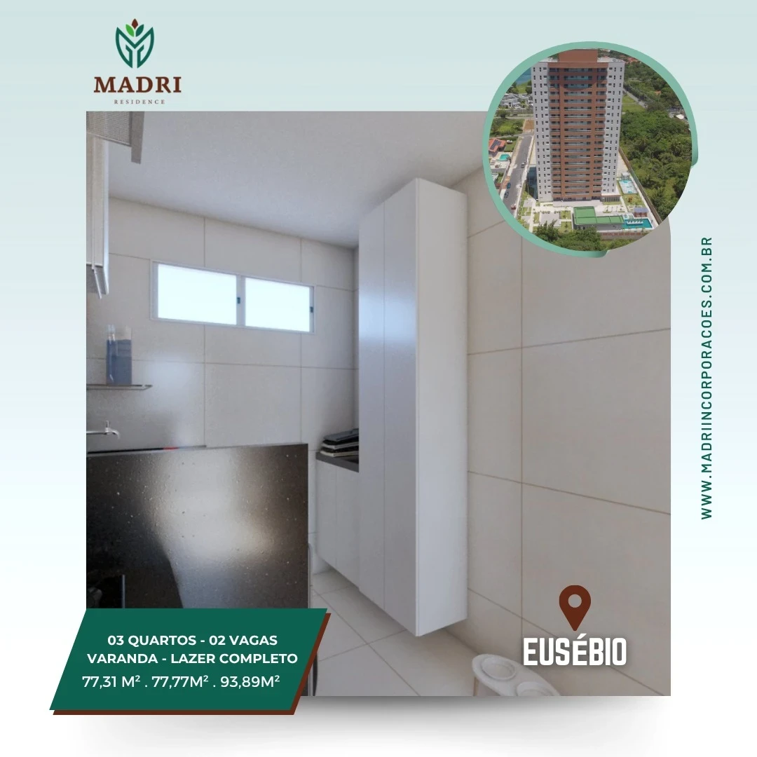 Foto do imóvel: Apartamento com 3 Quartos à Venda, 77 m² em Centro - Eusébio