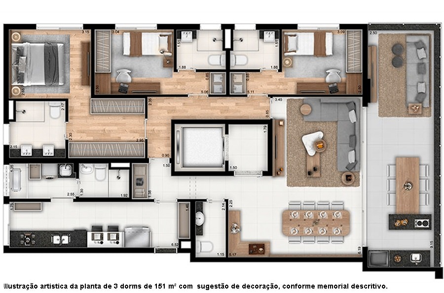 Imagem Apartamento com 3 Quartos à Venda, 151 m² em Água Branca - São Paulo