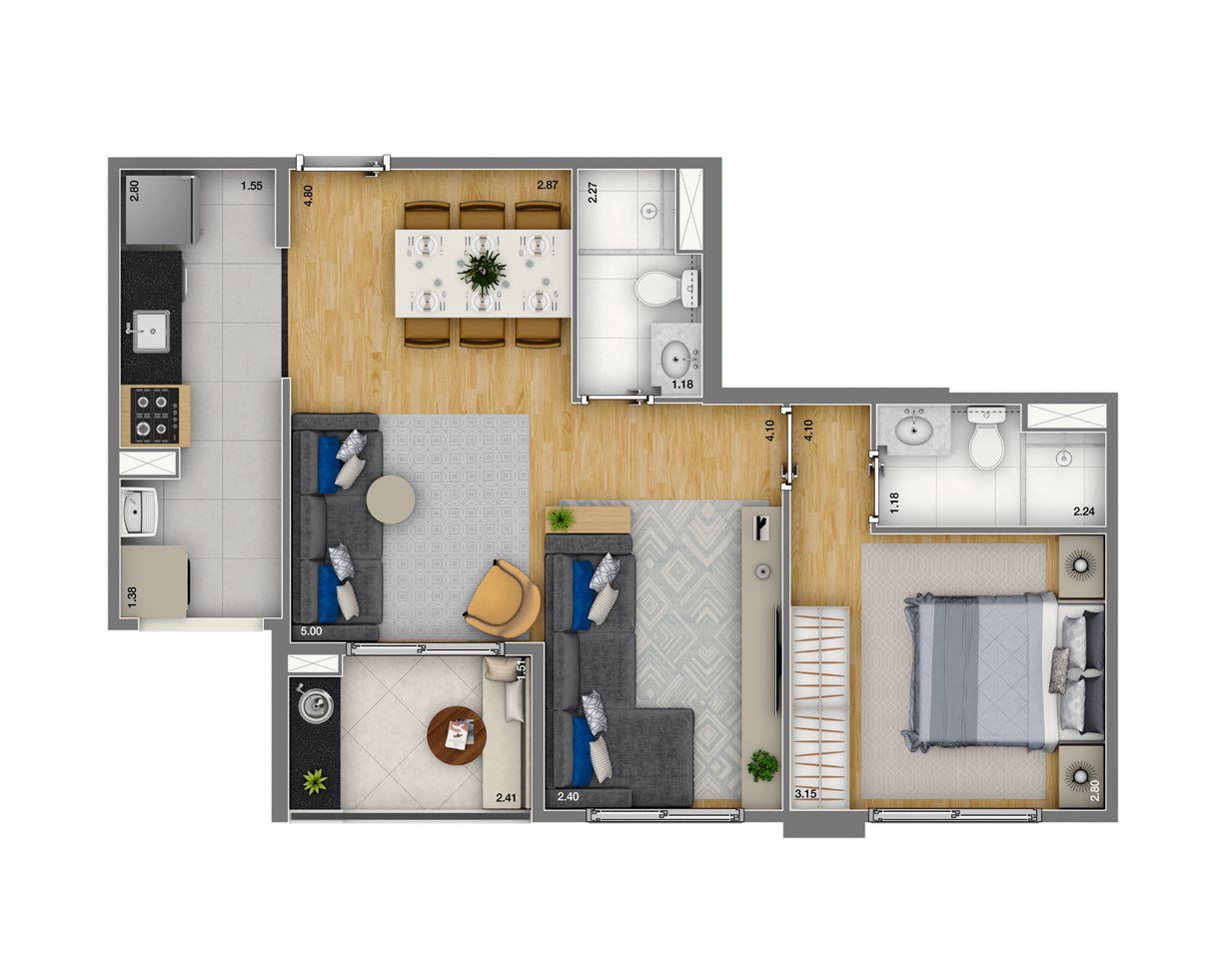Imagem Apartamento com 2 Quartos à Venda, 56 m²em Vila Andrade - São Paulo