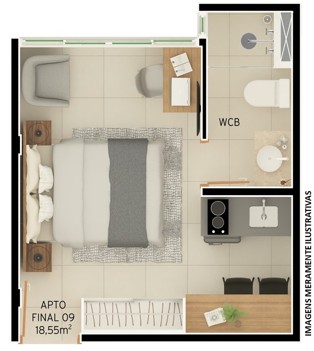 Imagem Loft com 1 Quarto à Venda, 19 m² em Intermares - Cabedelo