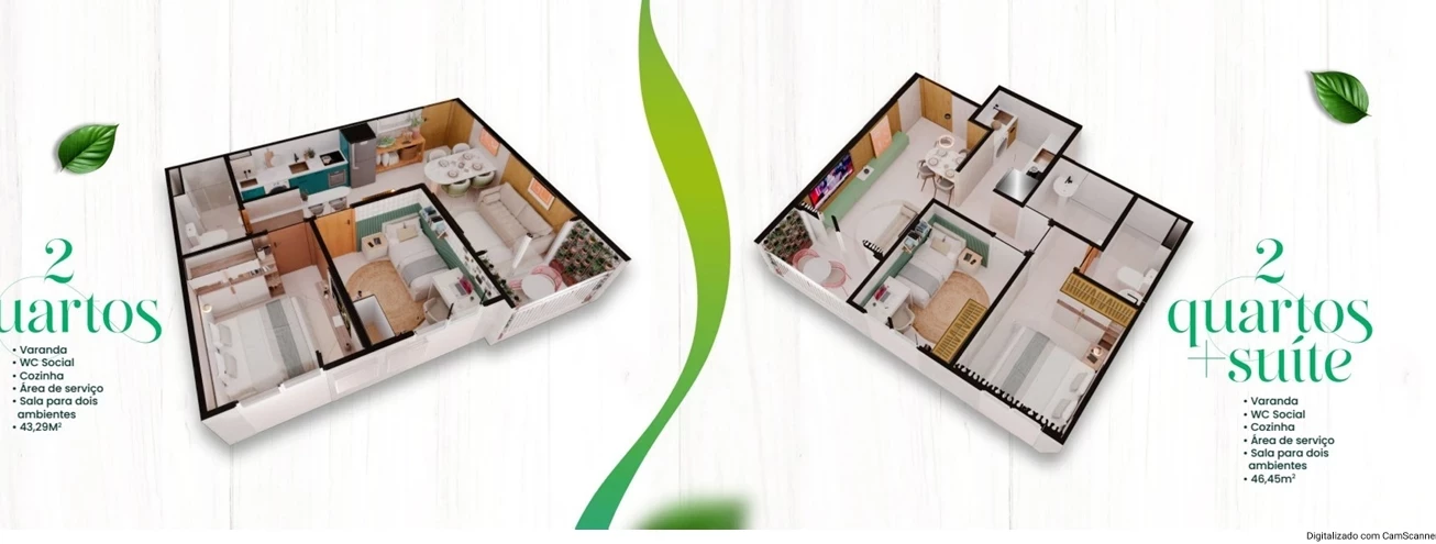 Imagem Apartamento com 2 Quartos à Venda, 43 m² em Várzea - Recife
