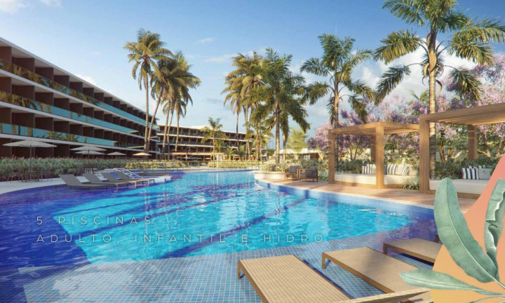 Imagem Flat com 1 Quarto à Venda, 32 m² em Praia do Cupe - Ipojuca