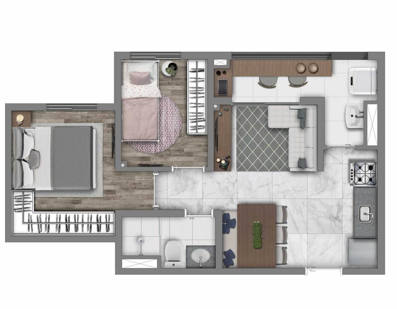 Imagem Apartamento com 2 Quartos à Venda, 39 m² em Jardim Santo Antoninho - São Paulo