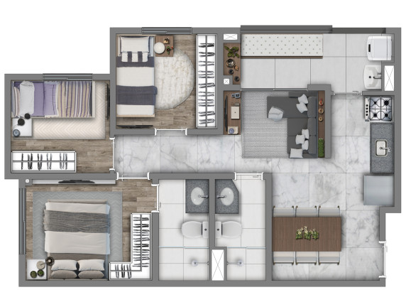 Imagem Apartamento com 3 Quartos à Venda, 55 m² em Jardim Peri - São Paulo