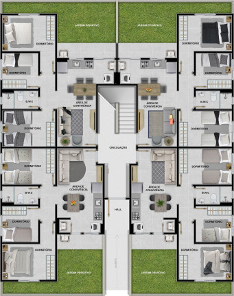 Imagem Apartamento com 2 Quartos à Venda,  em Mina União - Criciúma