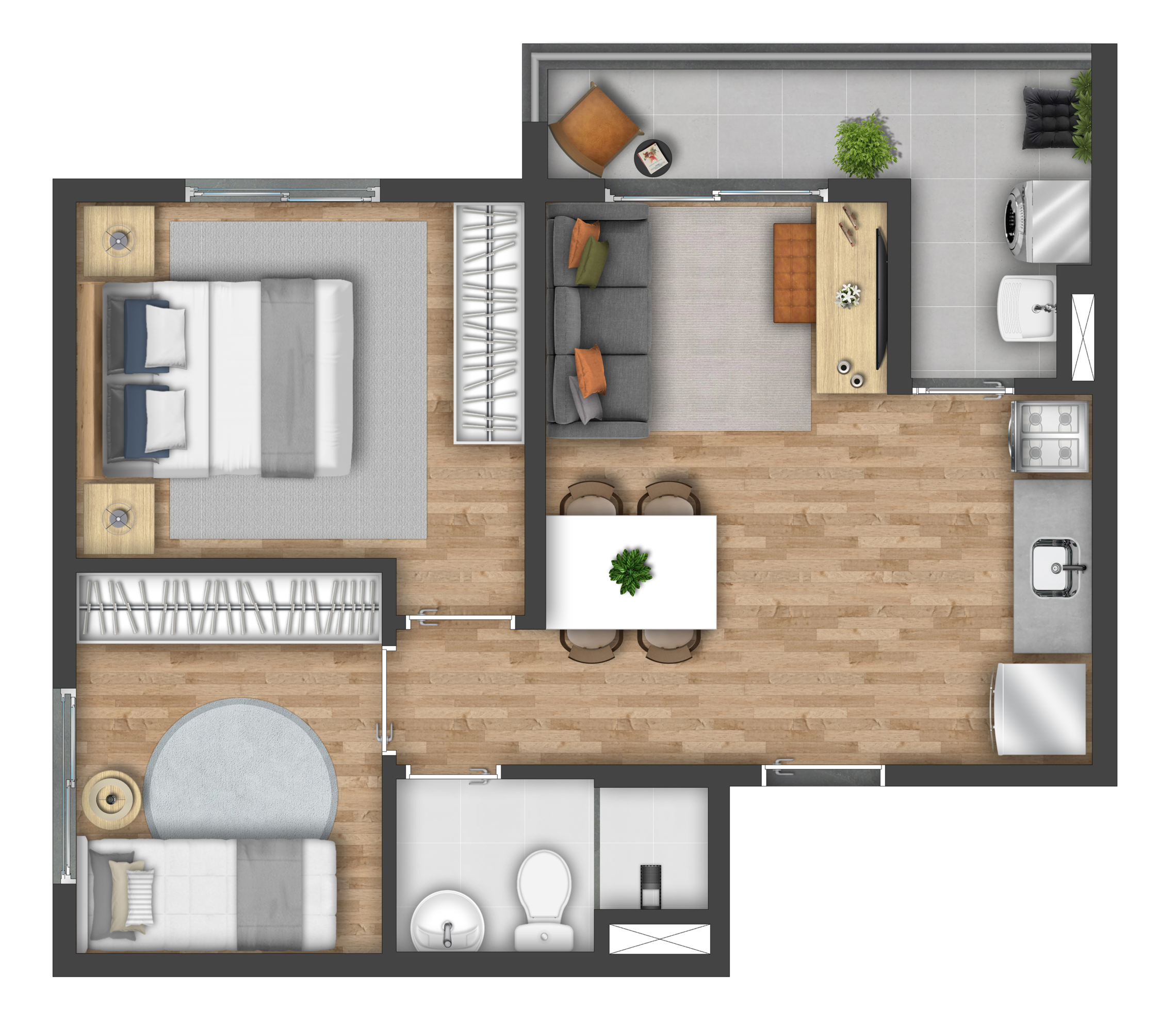 Imagem Apartamento com 2 Quartos à Venda, 37 m² em Santo Amaro - São Paulo
