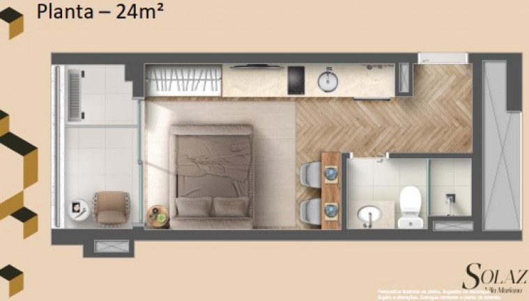 Imagem Studio com 1 Quarto à Venda, 21 m²em Vila Mariana - São Paulo