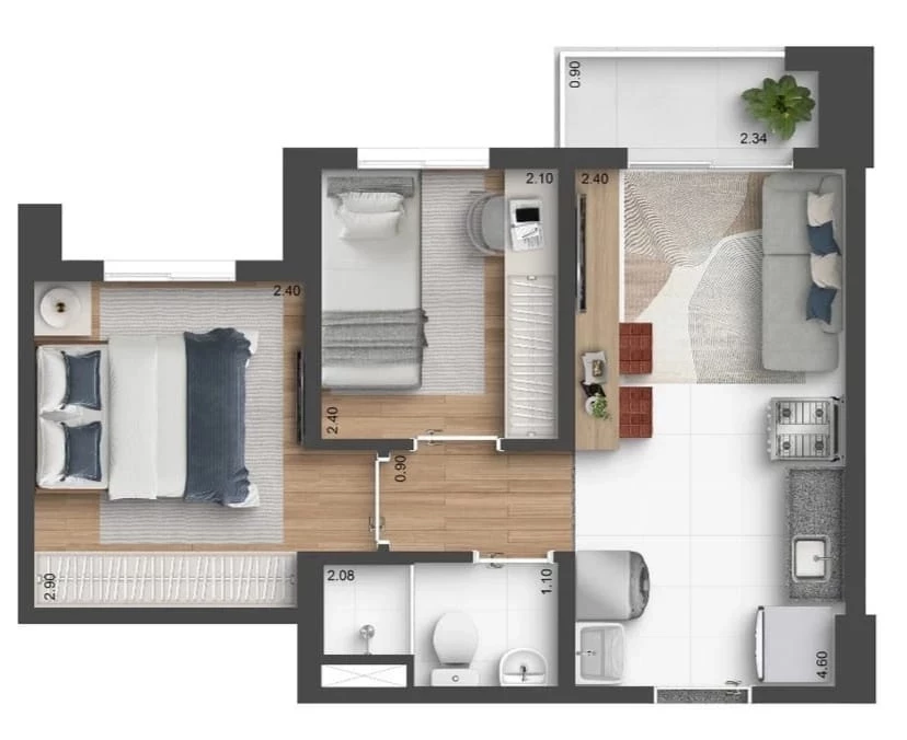 Imagem Apartamento com 2 Quartos à Venda, 37 m² em Butantã - São Paulo