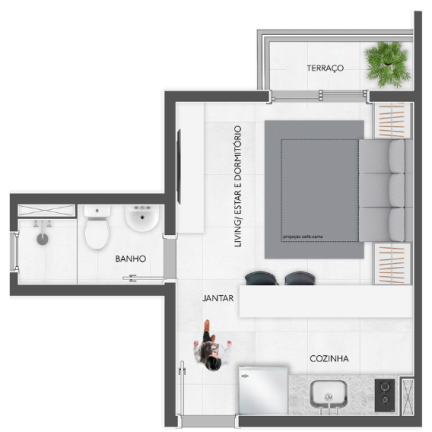 Imagem Apartamento com 2 Quartos à Venda, 24 m² em Cidade Patriarca - São Paulo