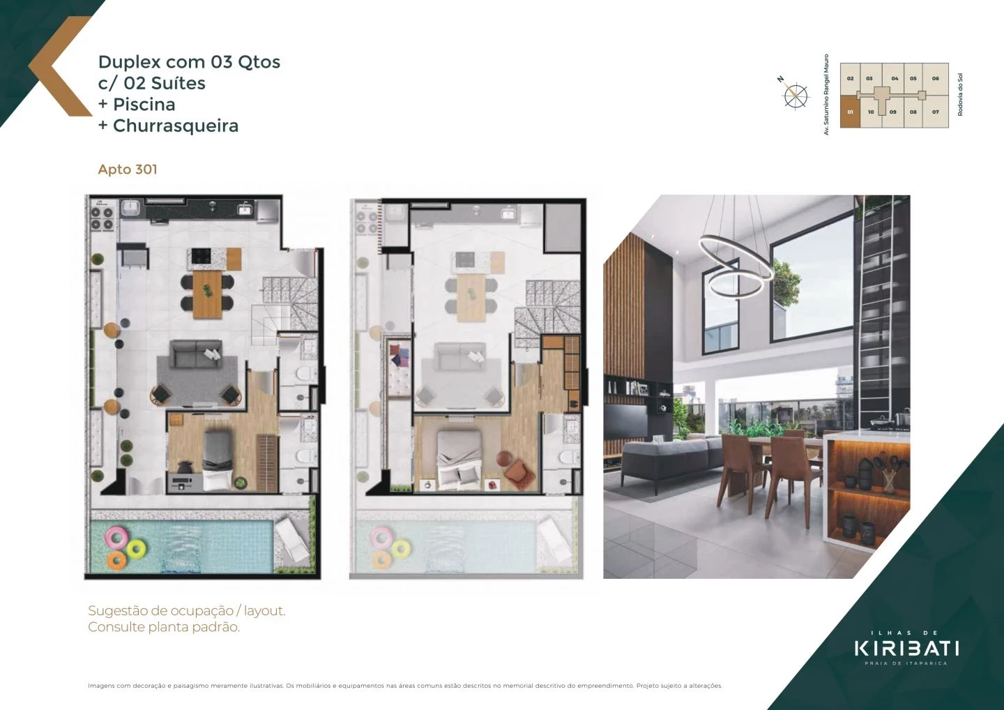 Imagem Apartamento com 2 Quartos à Venda, 58 m² em Praia de Itaparica - Vila Velha