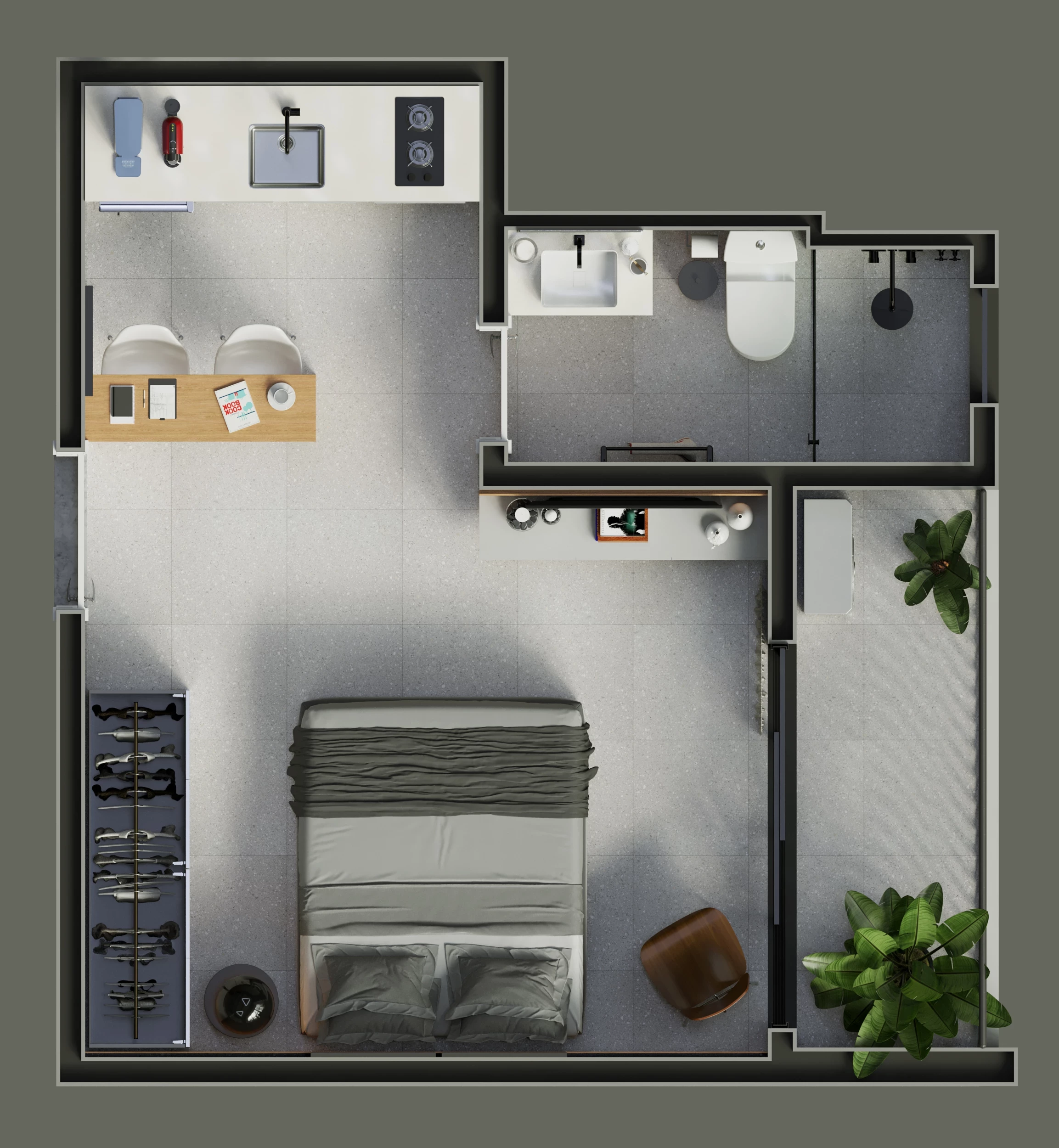 Foto do imóvel: Studio com 1 Quarto à Venda, 23 m² em Alto da Rua XV - Curitiba