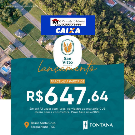 Imagem Terreno à Venda,  em Santa Cruz - Forquilhinha
