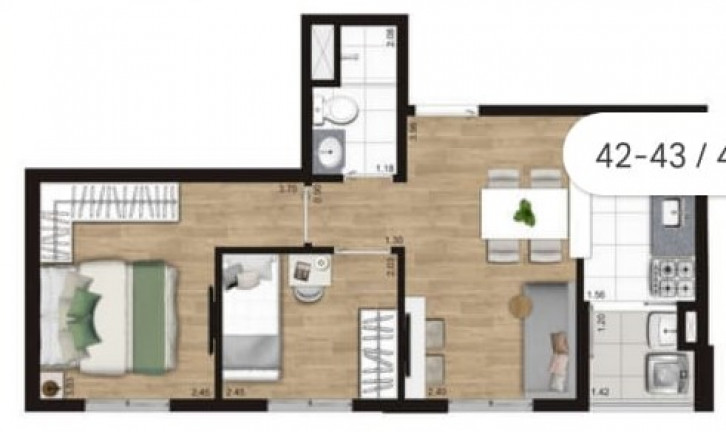 Imagem Apartamento com 2 Quartos à Venda, 42 m² em Vila Vermelha - São Paulo