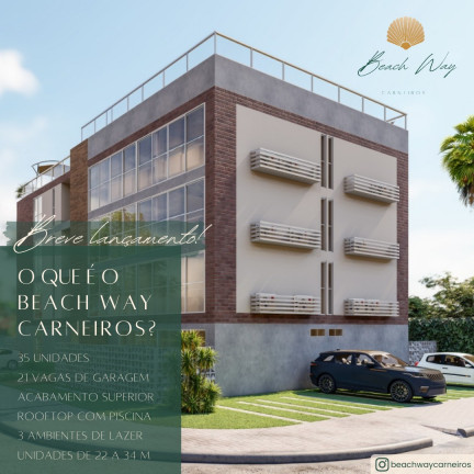 Apartamento com 1 Quarto à Venda, 22 m² em Praia dos Carneiros - Tamandaré