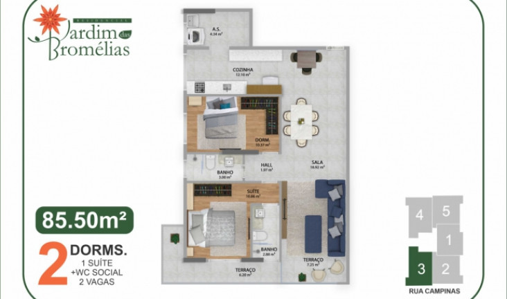 Imagem Apartamento com 2 Quartos à Venda,  em Boqueirão - Praia Grande