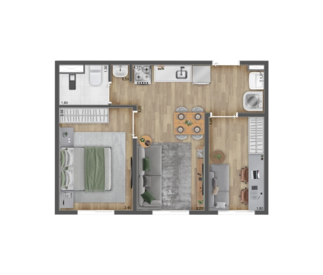 Imagem Apartamento com 1 Quarto à Venda, 24 metros em Veloso - Osasco