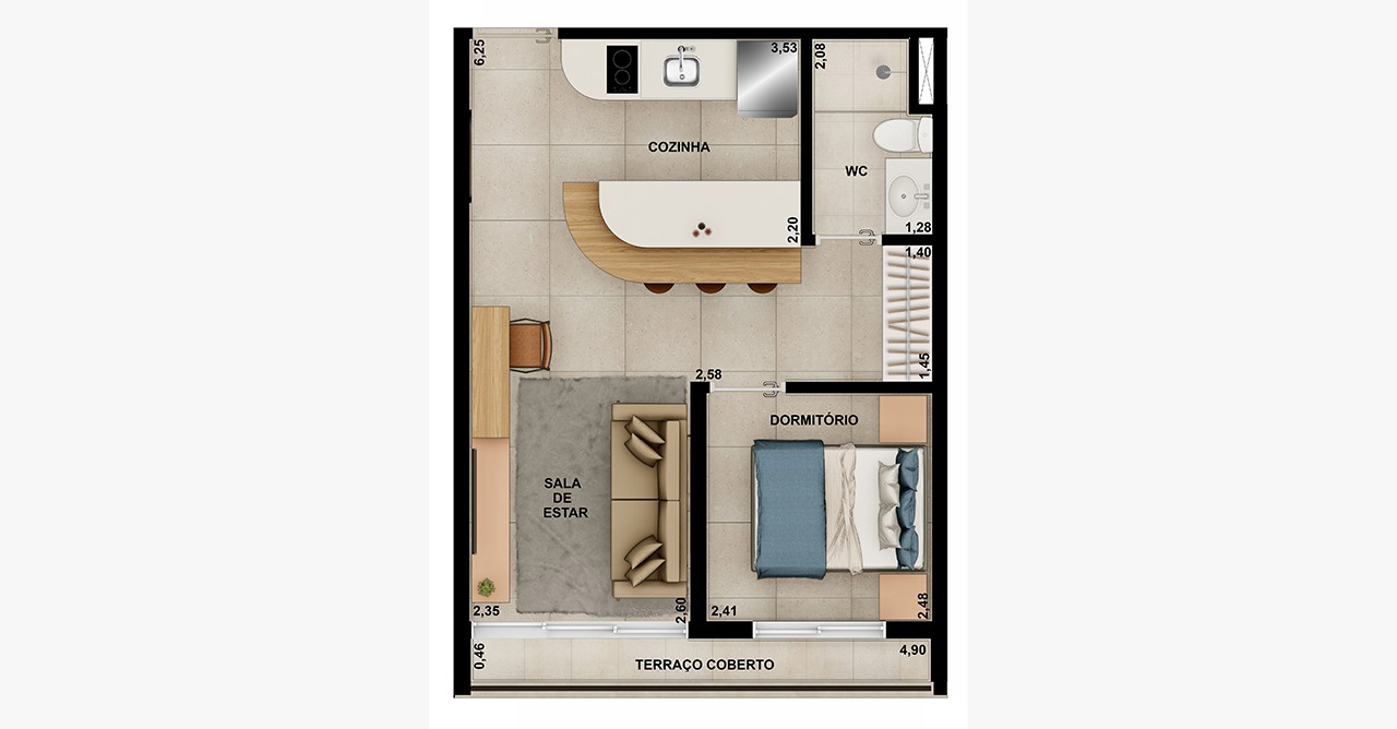 Imagem Apartamento com 2 Quartos à Venda, 36 m²em Vila Congonhas - São Paulo