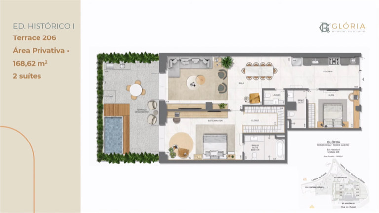 Imagem Apartamento com 2 Quartos à Venda, 7.700 m² em Glória - Rio de Janeiro