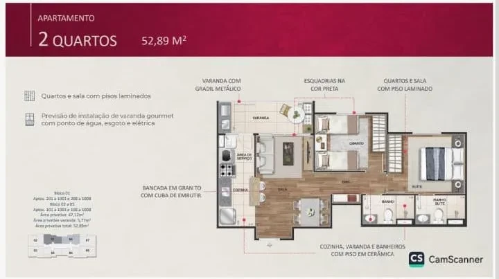 Imagem Apartamento com 2 Quartos à Venda, 53 m² em São Cristóvão - Rio de Janeiro