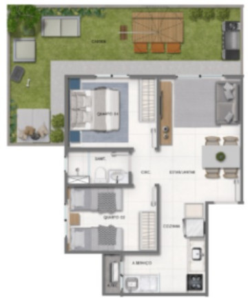 Imagem Apartamento com 2 Quartos à Venda, 44 m²em Jardim das Margaridas - Salvador
