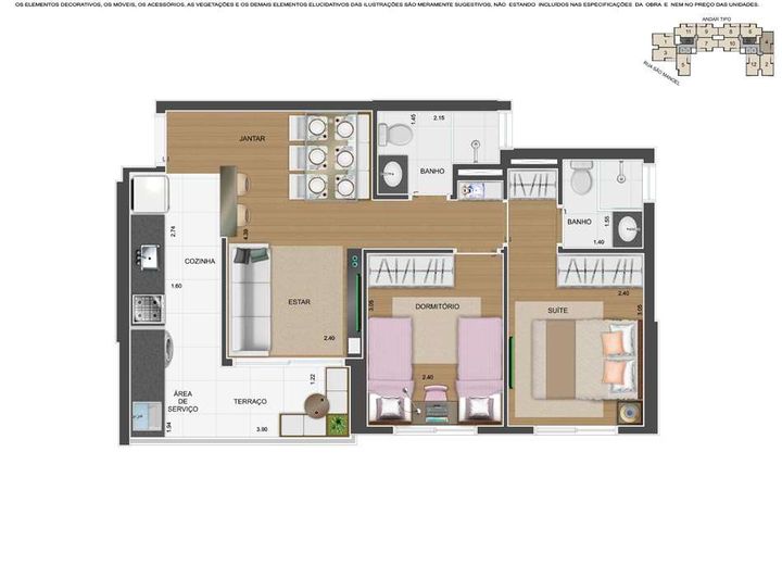 Apartamento com 2 Quartos à Venda, 50 m² em Centro - Diadema