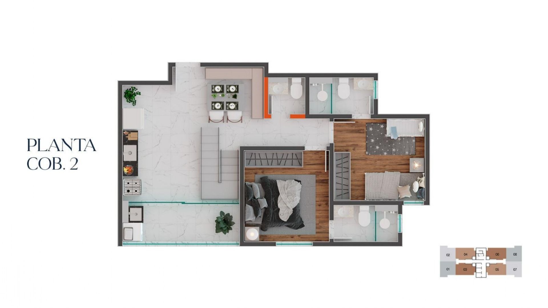 Imagem Apartamento com 2 Quartos à Venda, 56 m² em Boa Vista - Juiz de Fora