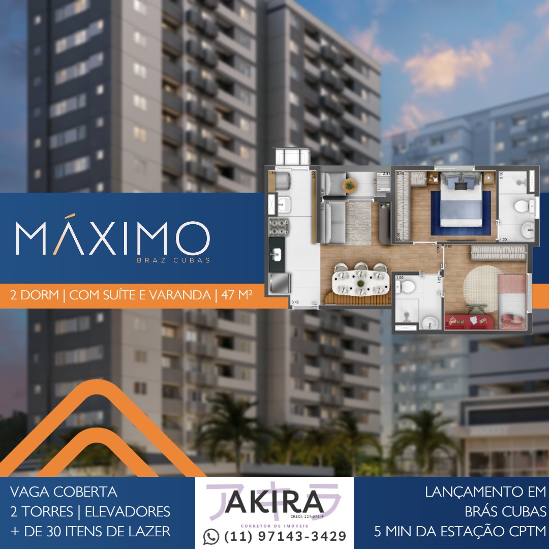Imagem Apartamento com 2 Quartos à Venda, 47 m² em Vila Brasileira - Mogi das Cruzes