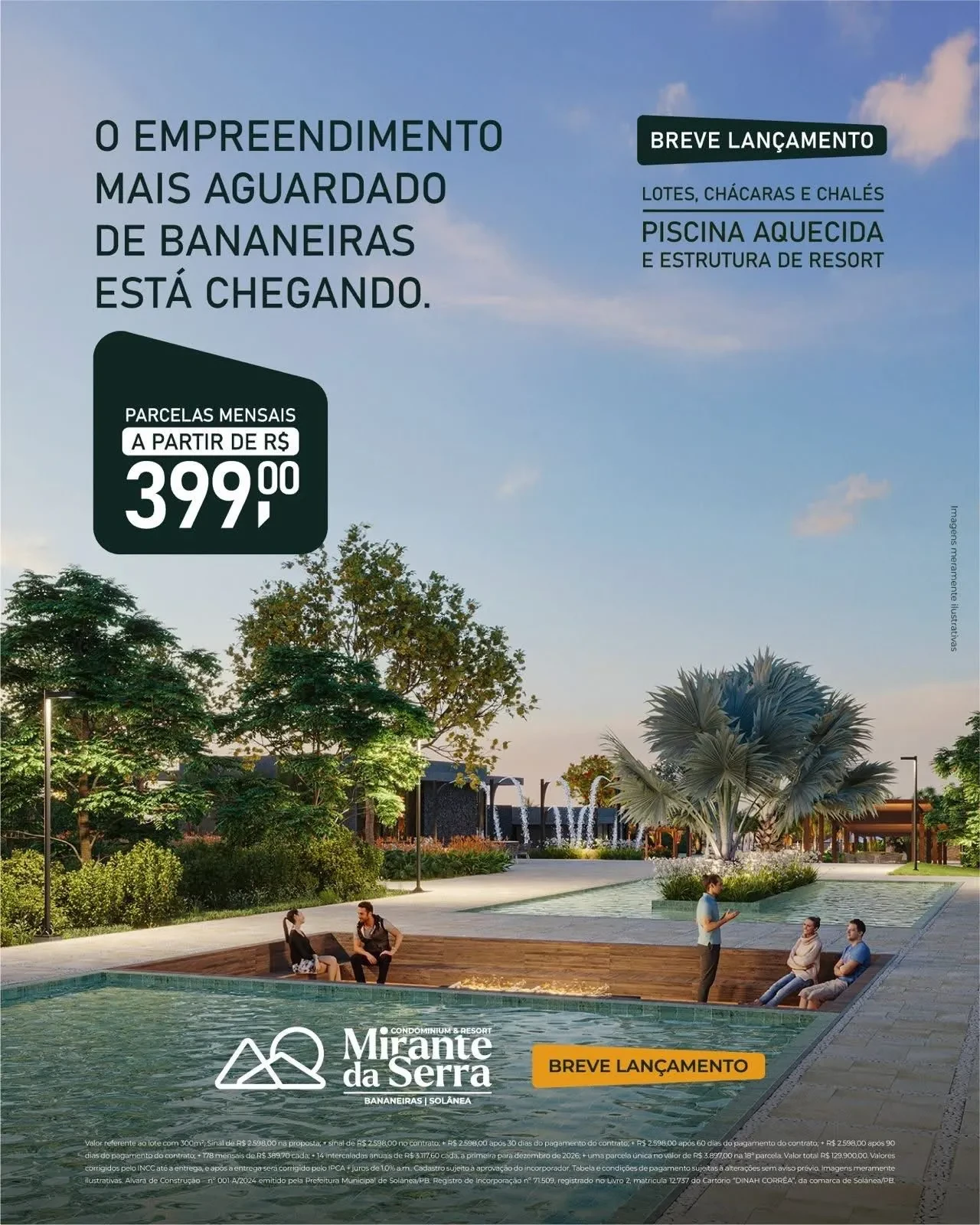 Foto do imóvel: Terreno em Condomínio à Venda, 336 metros em Bananeiras - Bananeiras