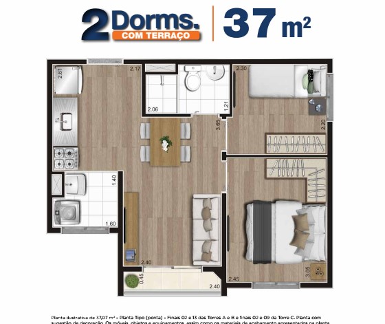Imagem Apartamento com 2 Quartos à Venda, 37 m²em Vila Gea - São Paulo