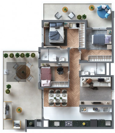 Imagem Apartamento com 2 Quartos à Venda, 56 m² em Juvevê - Curitiba