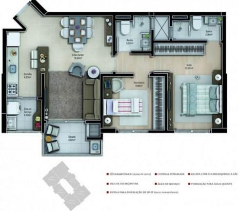 Imagem Apartamento com 3 Quartos à Venda, 160 m² em Centro - Criciúma