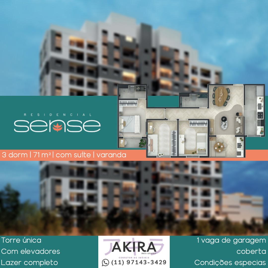 Imagem Apartamento com 3 Quartos à Venda, 71 m² em Jardim Armênia - Mogi das Cruzes