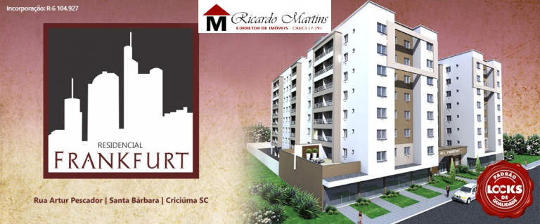Imagem Apartamento com 2 Quartos à Venda, 72 m² em Santa Bárbara - Criciúma
