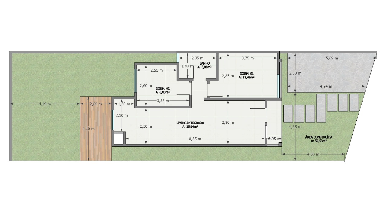 Imagem Casa com 2 Quartos à Venda, 60 m² em Santa Maria - Passo Fundo