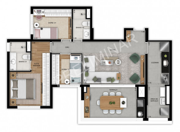 Imagem Apartamento com 2 Quartos à Venda, 89 m² em Jardim Prudência - São Paulo