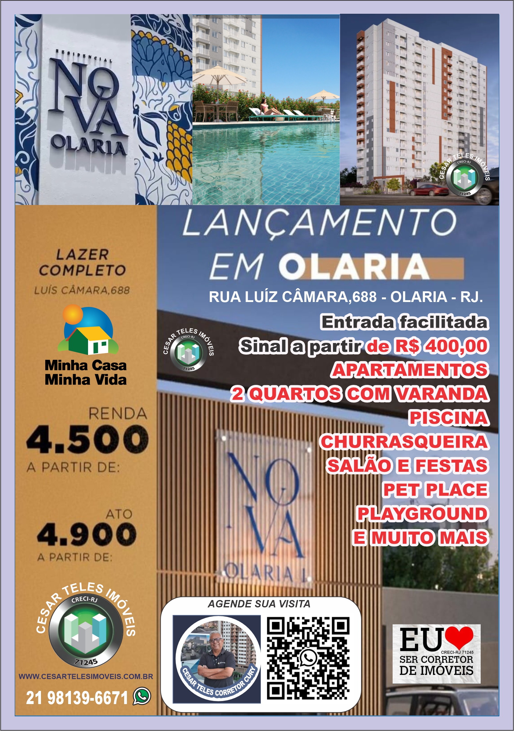 Imagem Edifício Residencial com 2 Quartos à Venda, 41 m² em Ramos - Rio de Janeiro