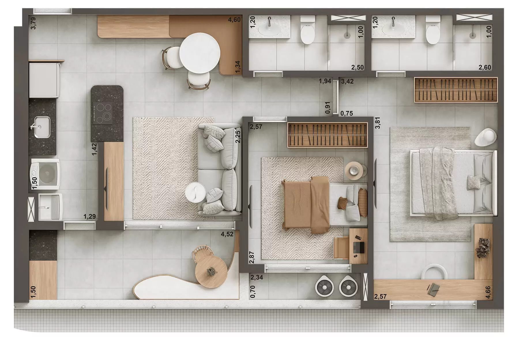 Imagem Apartamento com 1 Quarto à Venda, 42 m² em Aldeota - Fortaleza