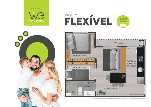 Imagem Apartamento com 1 Quarto à Venda, 33 m² em Novo Osasco - Osasco
